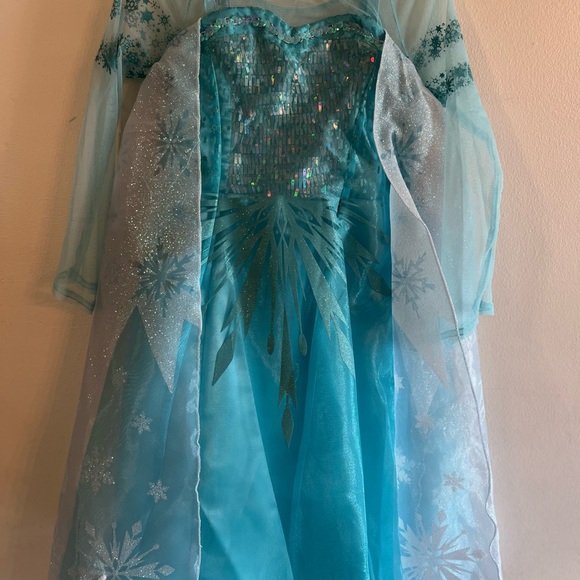 Kids Frozen-Inspired Blue Costume Dress - Picture 1 of 9